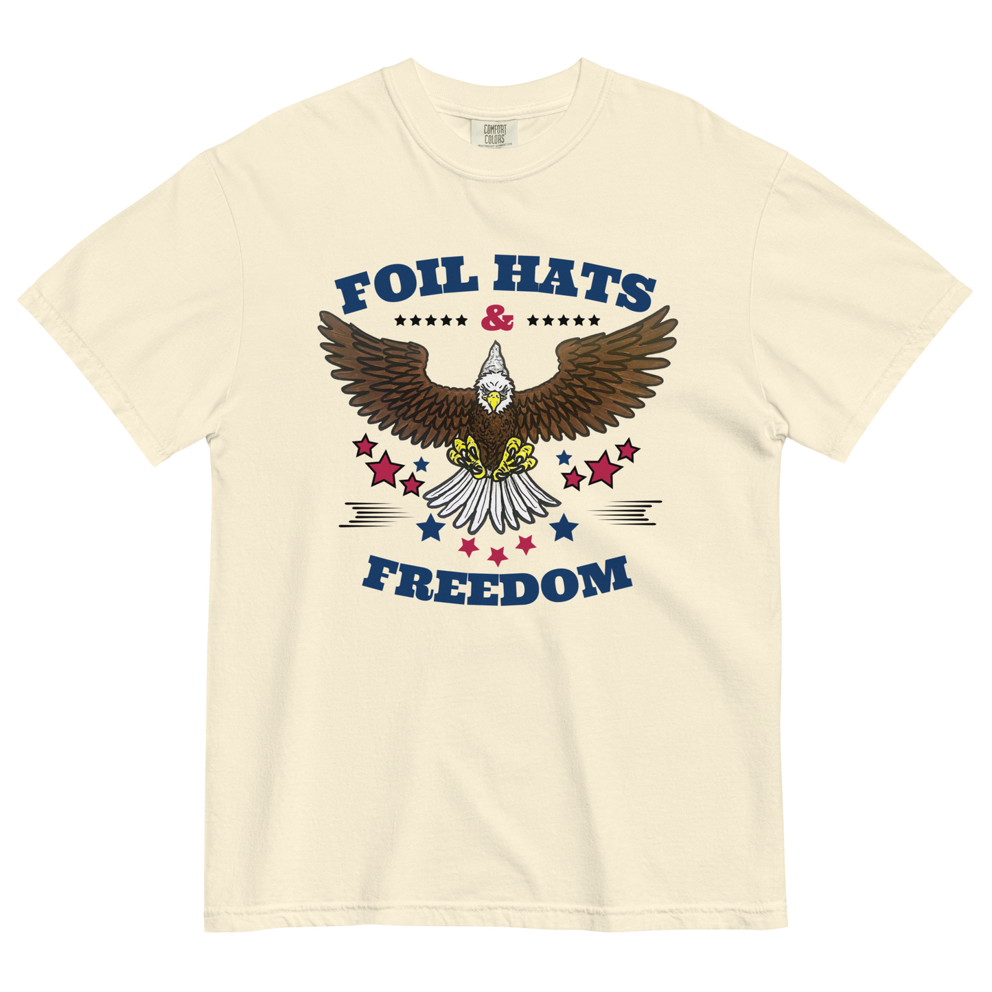 Patriotic Foil Hats & Freedom Comfort Colors Tee