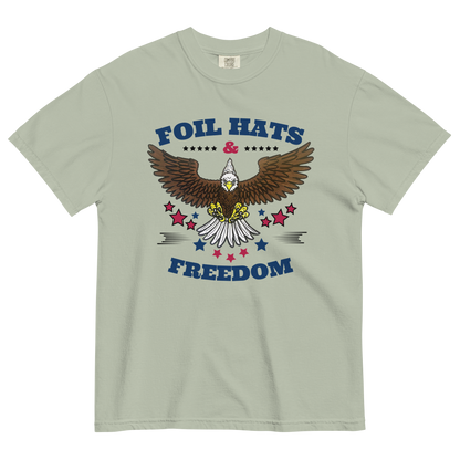 Patriotic Foil Hats & Freedom Comfort Colors Tee