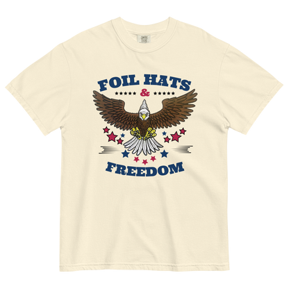 Patriotic Foil Hats & Freedom Comfort Colors Tee